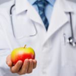Doctor with an apple