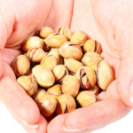 Pistachios in hands