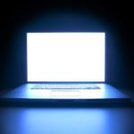 blue-light-glowing