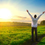 happy man outdoor