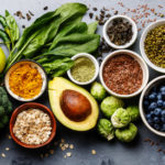 Healthy food clean eating selection