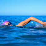 Woman swimming