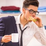 Man in dressing room