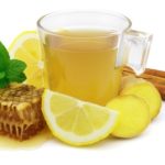 Ginger tea with lemon and honey