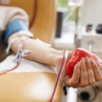 Patient lying at hospital