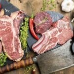 top-view-meat-with-garlic-herbs