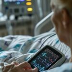 woman-hospital-bed-using-tablet